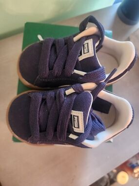 Puma Kids Navy Low-Top Sneakers